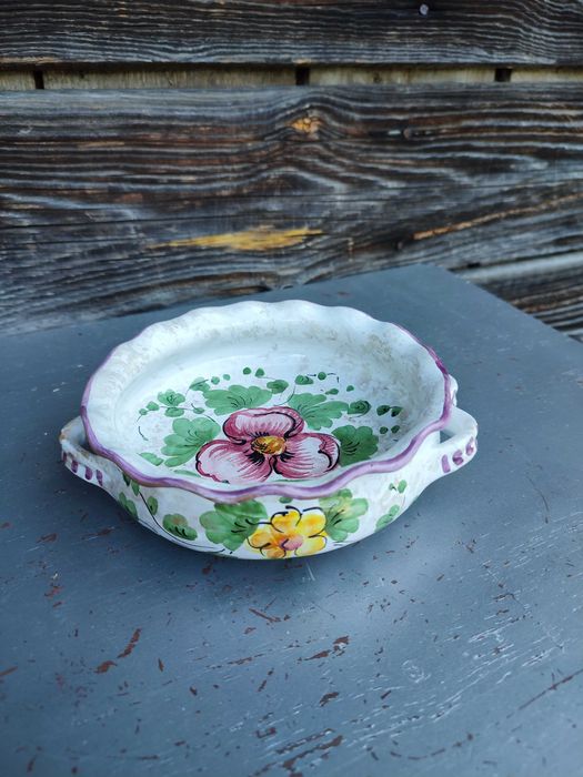 Ceramiczna miseczka - Włochy - ręcznie malowana - vintage - K6