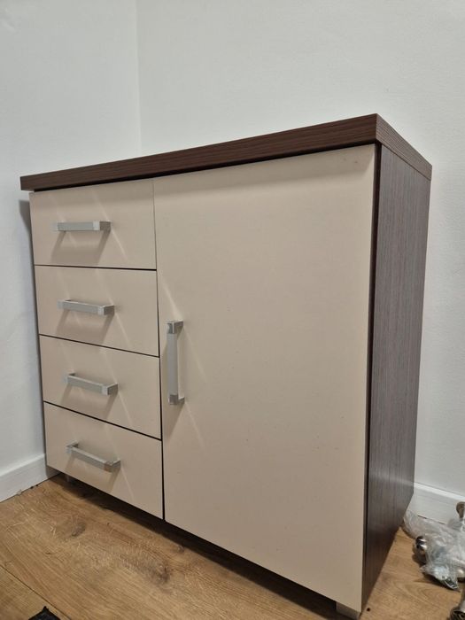 Meble wenge komoda szafa brąz wanilia