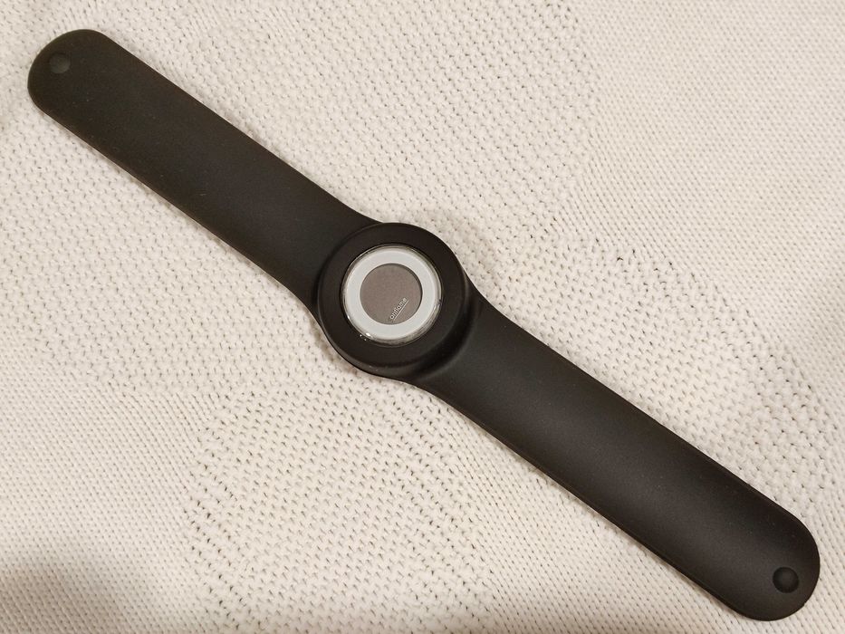 Relógio Slap Wrap preto (ajustável, para criança ou adulto) - Novo