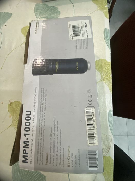 Microfone MARANTZ Condensador Usb Mpm-1000U