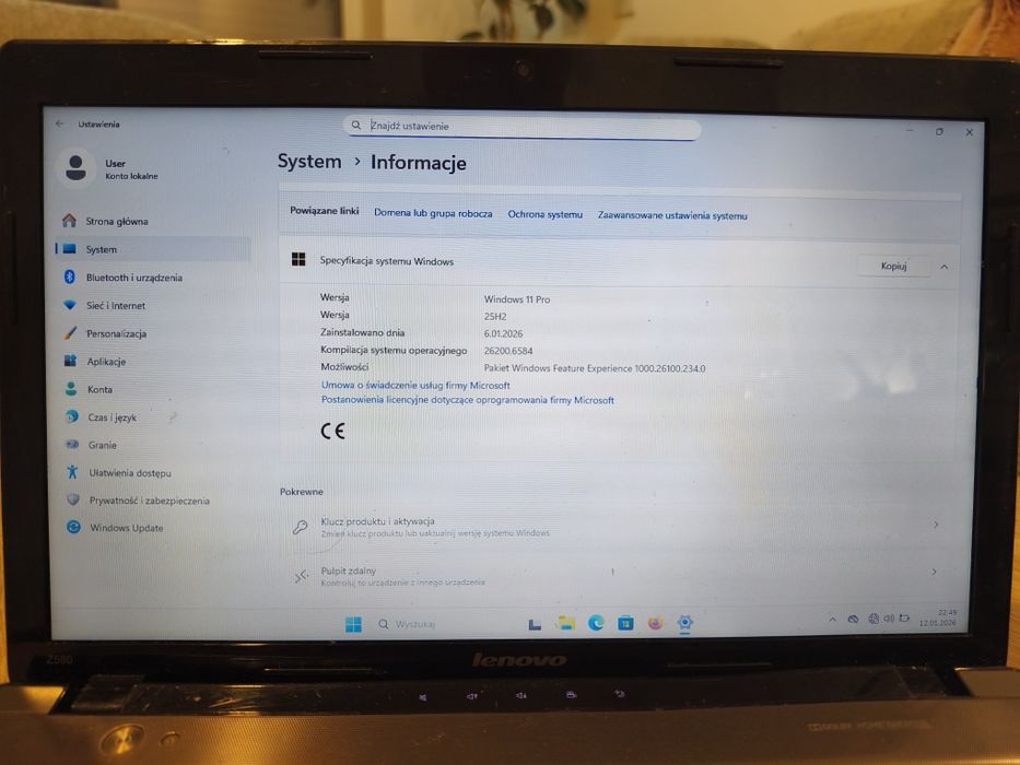 Laptop Lenovo Z580 Intel Core I5, 8gb ram