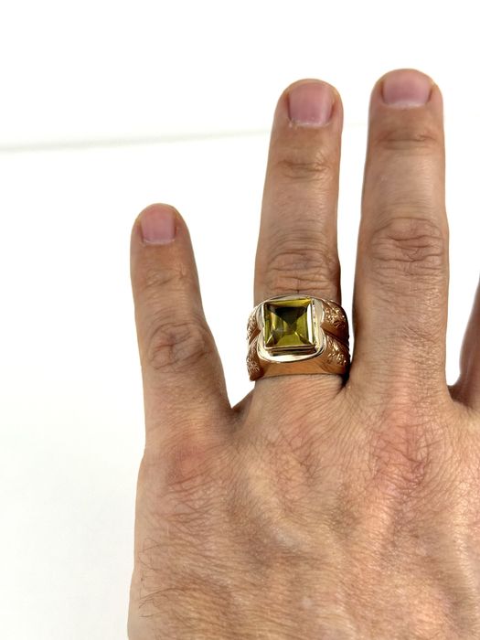 Złoty sygnet rozmiar 25