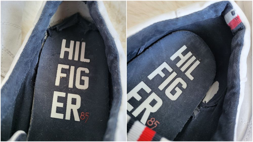 Białe tenisówki Tommy Hilfiger EU44 UK10