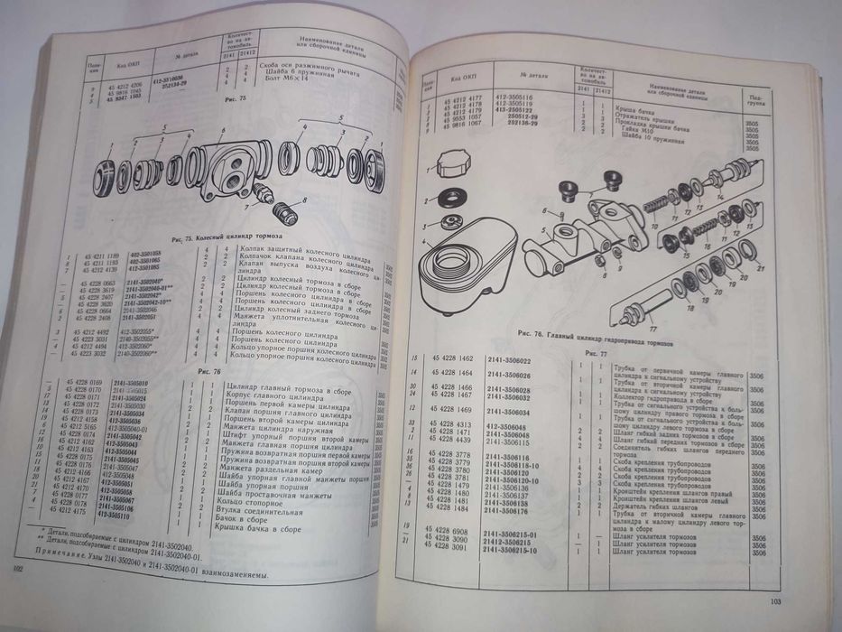 Каталог деталей автомобилей АЗЛК-2141 и АЗЛК-21412