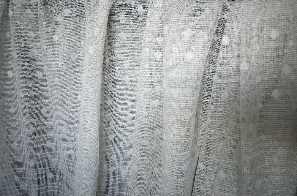 Firany białe długie