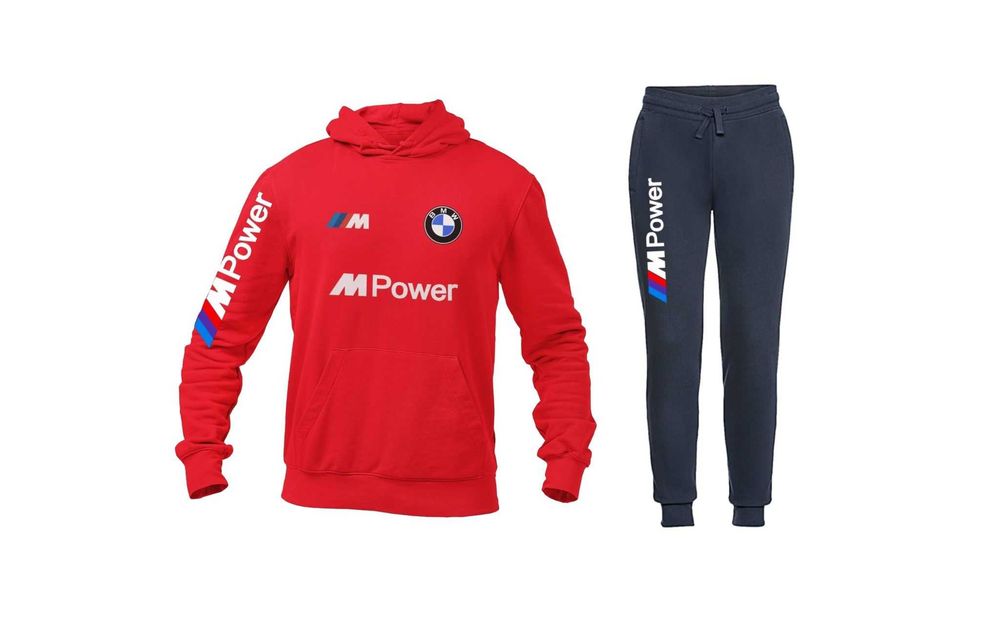 Fato de Treino BMW M Performance (Hoodie + Calça) | Feito à Mão