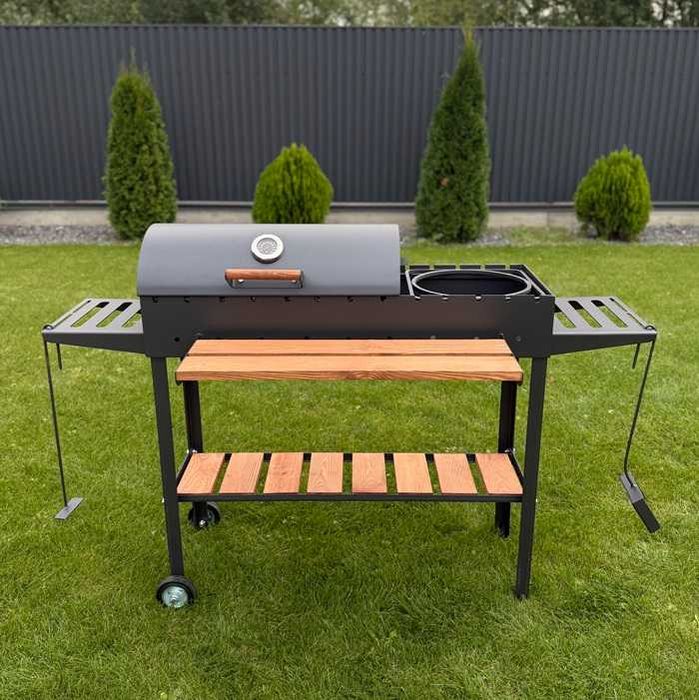 Мангал 5 мм посилений з решіткою та підставкою під казан! Мангал-гриль