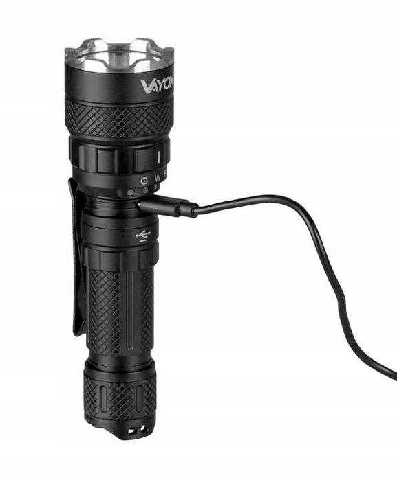 LATARKA LED Taktyczna Akumulatorowa ZOOM wojskowa PRO usb-c mocna