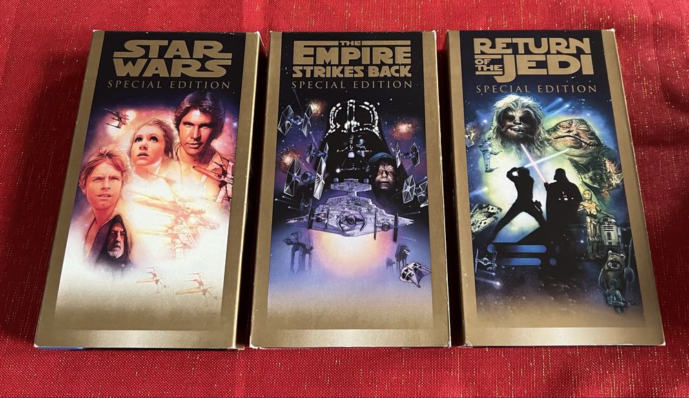 Kasety VHS Star Wars Trilogy Gold Edition