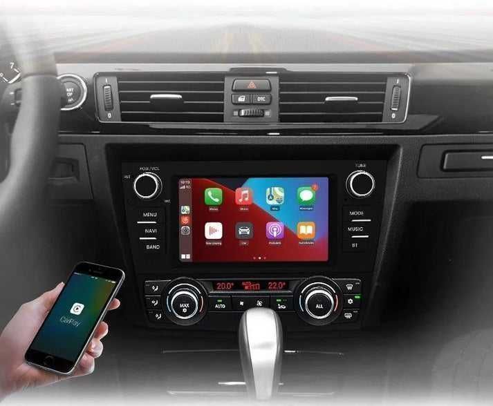 BMW E90 E91 E92 E93 – Radio Android 15 7” CarPlay Android Auto 2GB/32GB GPS Nawigacja Stacja Multimedialna WiFi Bluetooth DSP PL