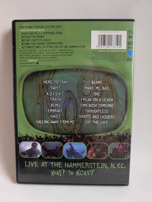 DVD Korn Live (duplo)
DV00017
