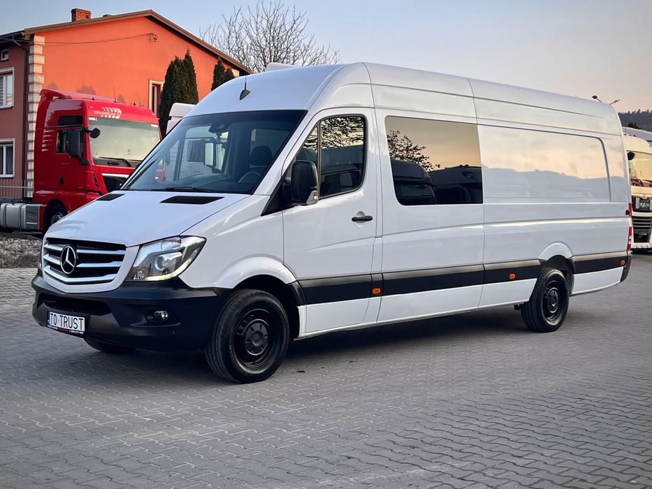 Mercedes-Benz SPRINTER 3.0 V6 AUTOMAT / EXTRA LONG / 6 OSÓB / SALON POLSKA / LEASING / KREDYT / VAT 23%  SALON POLSKA / WEBASTO / XENON / Bogata wersja / VAT 23% / UNIKAT ! !