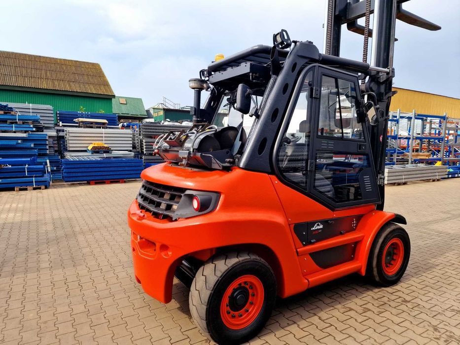 Wózek widłowy Linde H60 T 396 Przesuw Klima 6T LPG GAZ 4 sekcje