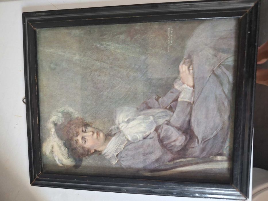 Reprodukcja obrazu z 1901  roku w ramce