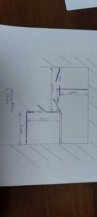 Офісні скляні перегородки