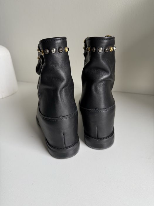 Gianmarko botki czarne skóra roz 40