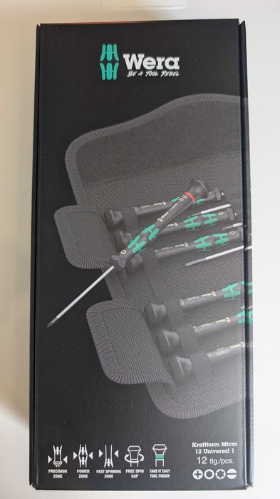 Wera Tools - Kraftform Micro 12 Universal 1 - Set 12 Chaves de Precisão com Bolsa