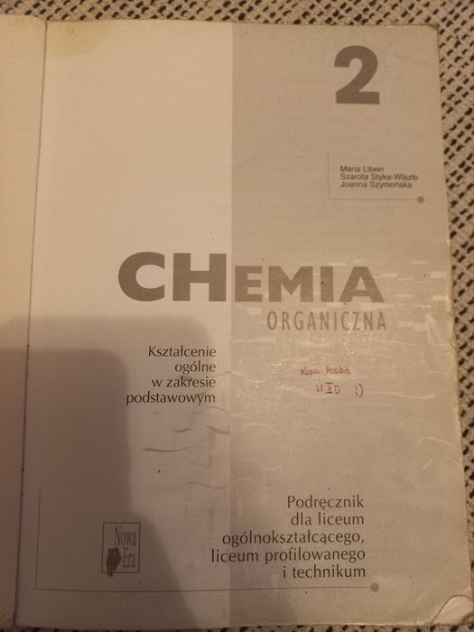 Chemia organiczna - podręcznik dla liceum oraz technikum - Litwin