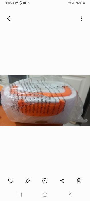 Lancheira elétrica branca e laranja NOVA