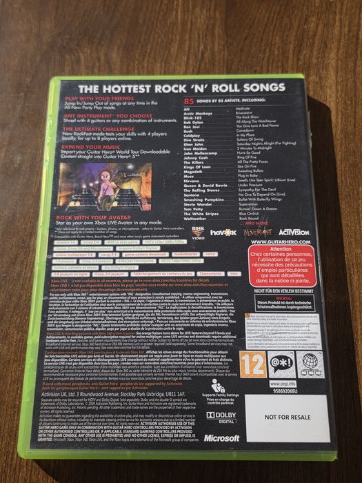 Guitar  hero 5 xbox 360