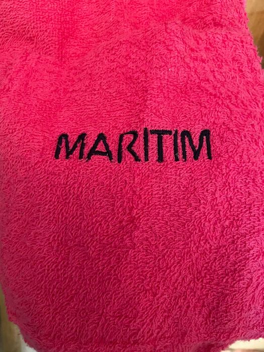 Хлопковый розовый халат