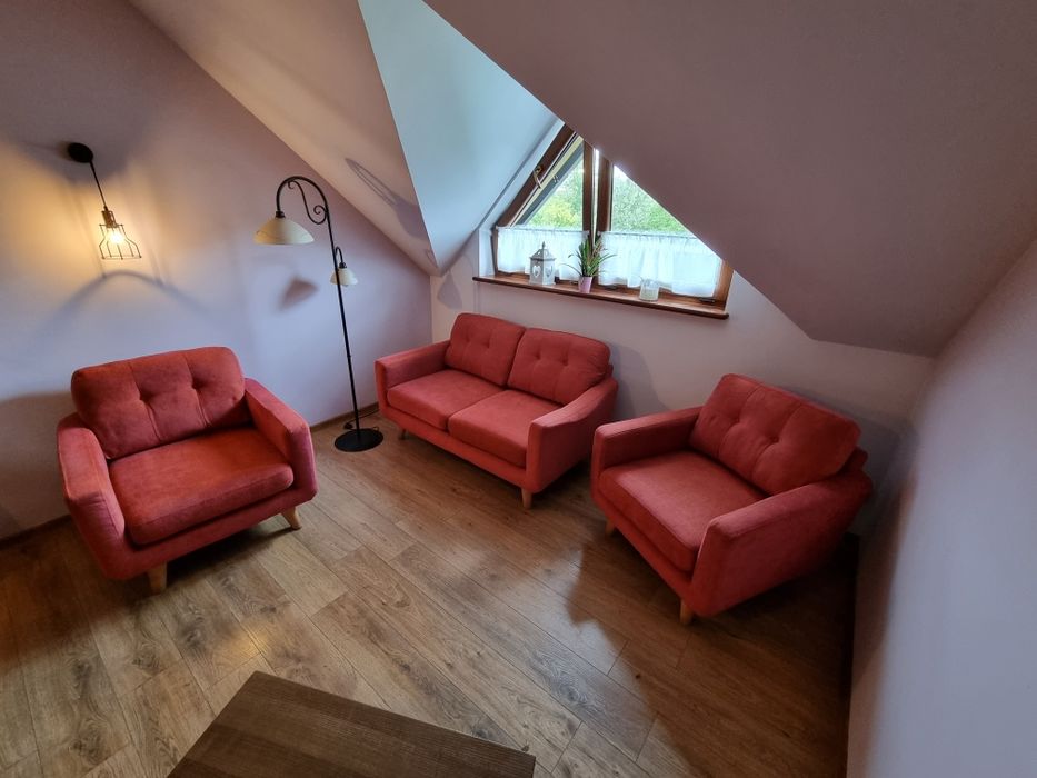 Komplet wypoczynkowy BYDGOSKIE MEBLE – sofa + 2 fotele