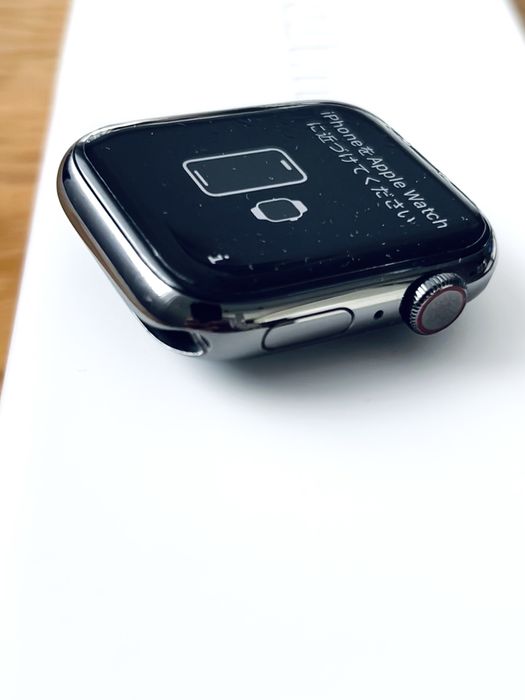 Apple Watch 8 45mm Stainless Steel Ceramic Cellular stalowy szary LTE