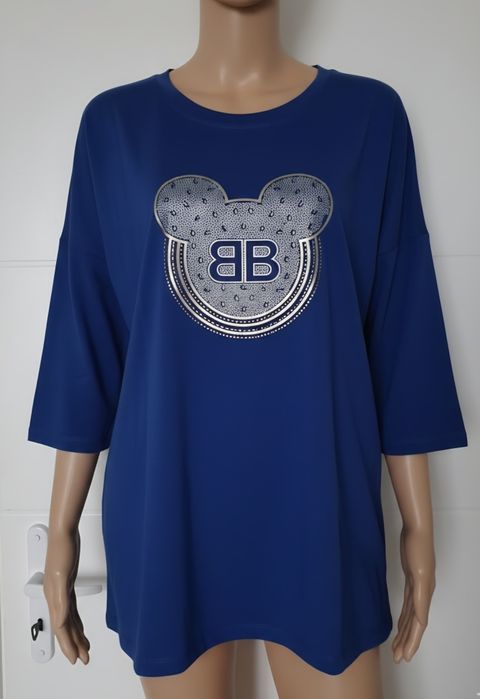 Wawa bawełniana tunika xxxl 50 52 myszka Mickey cyrkonie