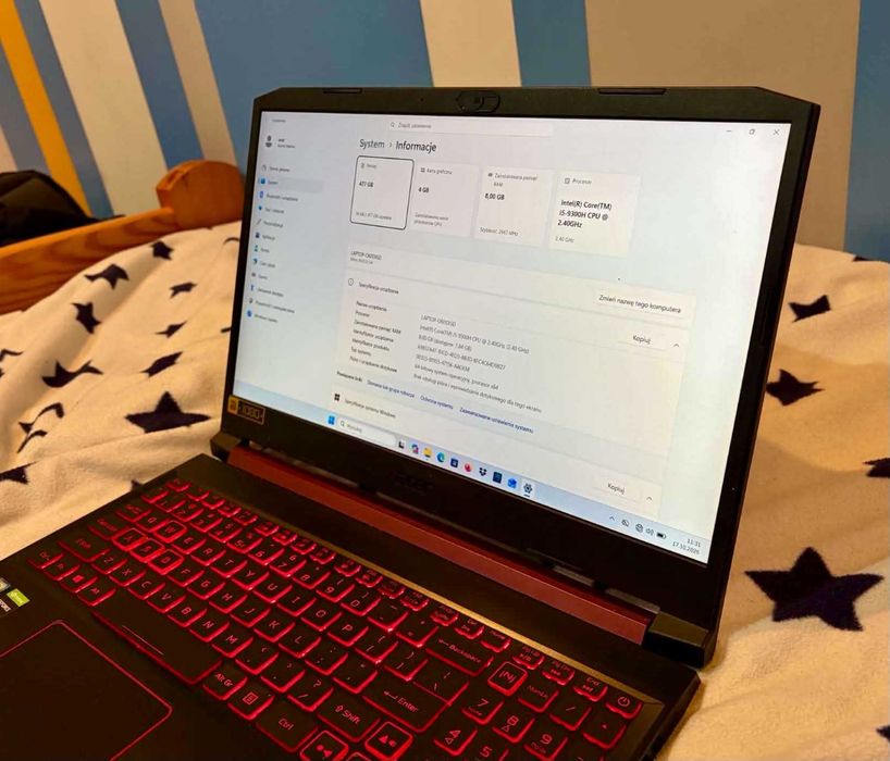 Laptop Acer Nitro 5 (Intel i5-9300H/GTX 1650/8 GB RAM)