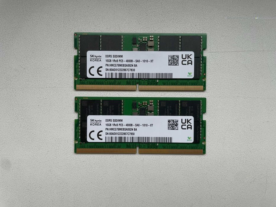 New DDR5 16 Hynix sodimm для ноутбука