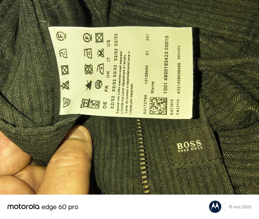 Hugo Boss spodnie klasyczne eleganckie W32L32