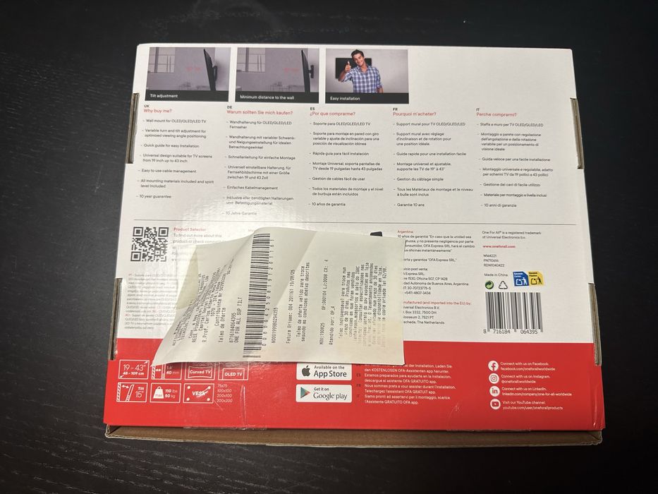 Suporte de parede para TV