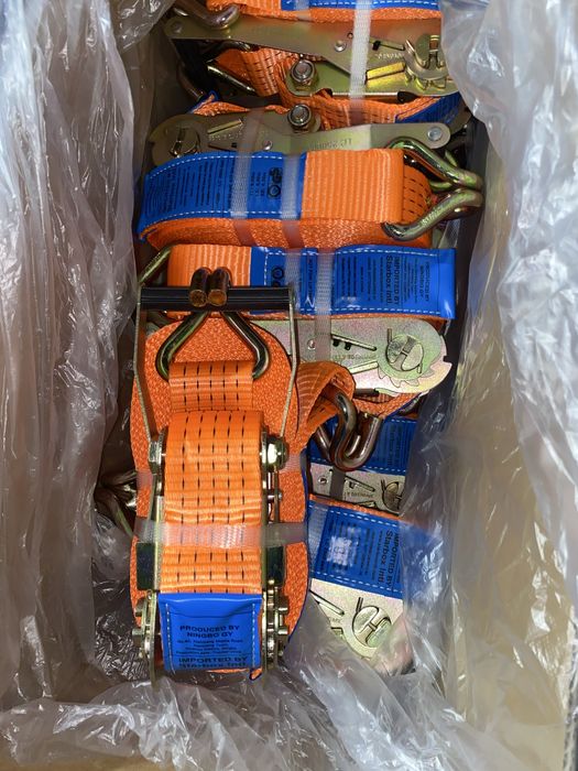 Нові стяжні ремні з трещіткою 9 метрів, Ремни, Ремні кріплення вантажу