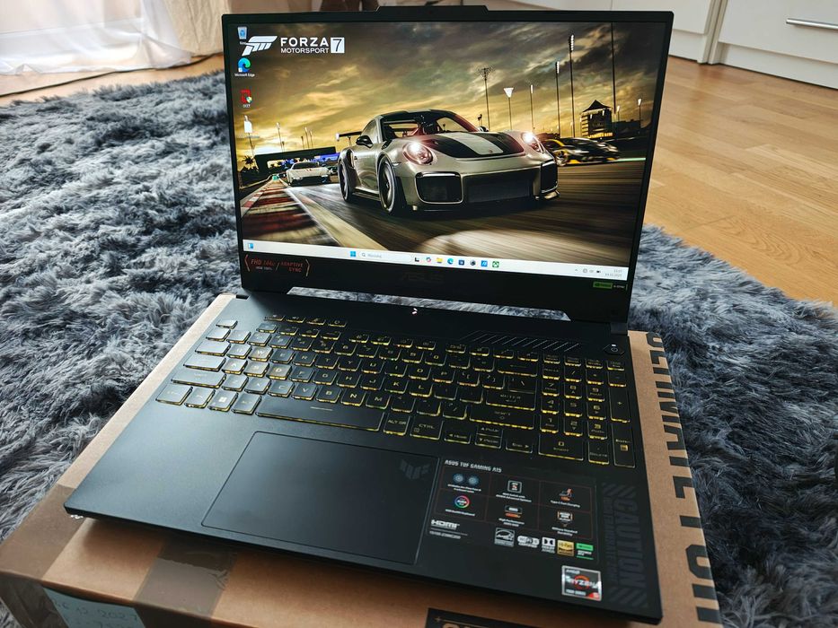 GAMINGOWY Laptop ASUS TUF 15.6"R5 12x4.55Ghz16GB,RTX4050/140W-6GB/GW27