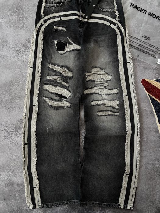 ОРИГІНАЛ Racer Worldwide Track Jeans | Рейсер джинси деним чорні трек