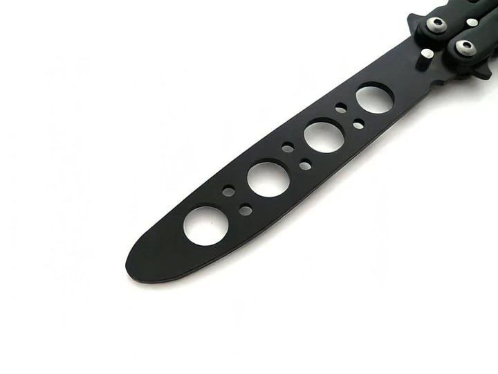 Нож Бабочка / Ніж CS GO Балисонг Чорний метелик тренувальний тупий ніж