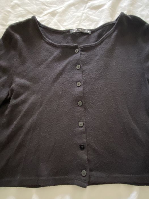 Crop Top Preto Zara