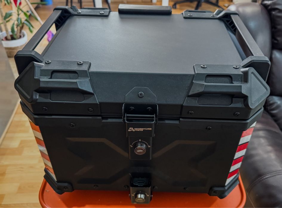 Top Case Aluminio Adventure Parts 45Lt  +  suporte quad lock