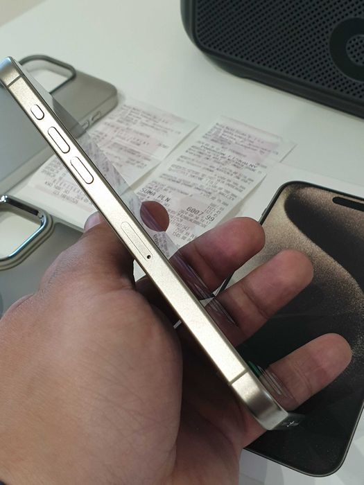 Apple iPhone 15 PRO MAX 256GB Gwarancja Media markt , Jak nowy, Natual titanium
