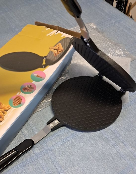 Frigideira dupla panquecas nova anti aderente