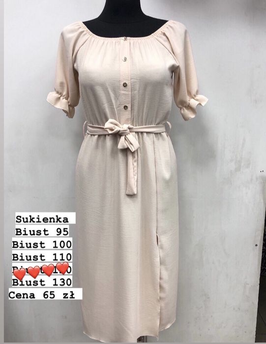 Sukienka dluga biust 95