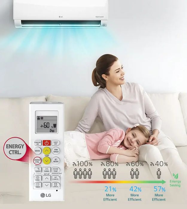 NOVO e SELADO, Ar Condicionado monosplit mural LG P09EN.SSJ .UA3