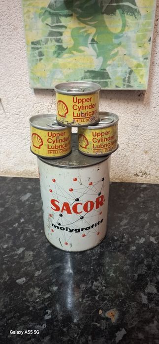 Latas lubrificantes Shell automobila  [ler descrição do anúncio]