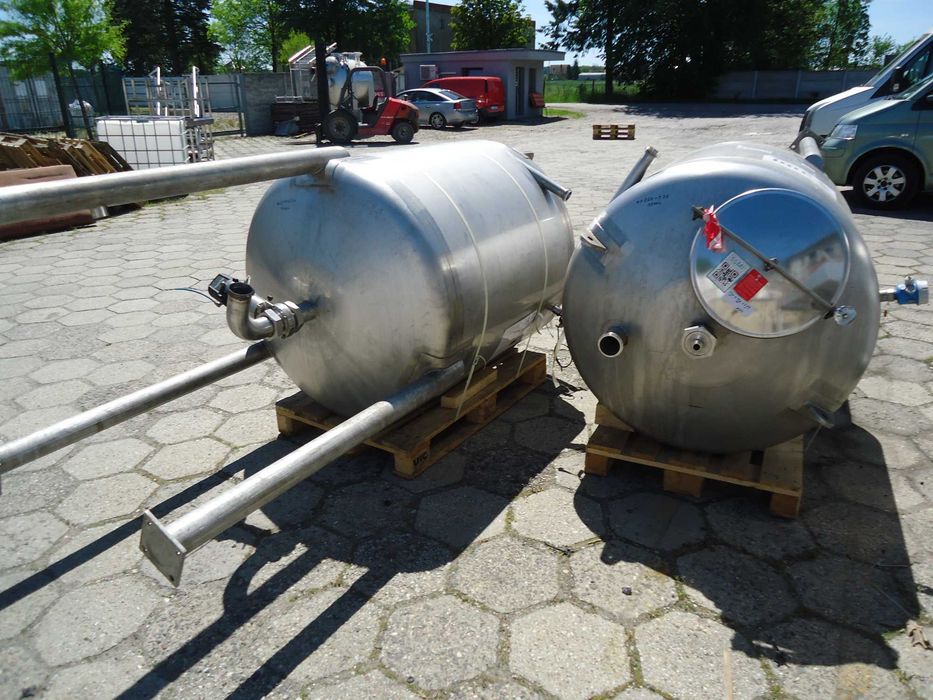 Zbiornik KO nierdzewny 1200L stojący z stali nierdzewnej  kwasiak ścianka 3 mm