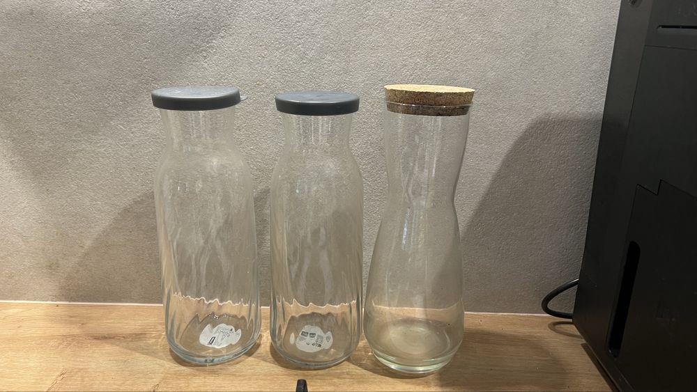 Графін юск скляний з кришкою