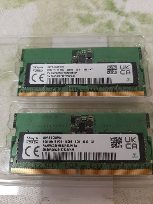 Оперативная память DDR5 SODIMM 16 ГБ 4800