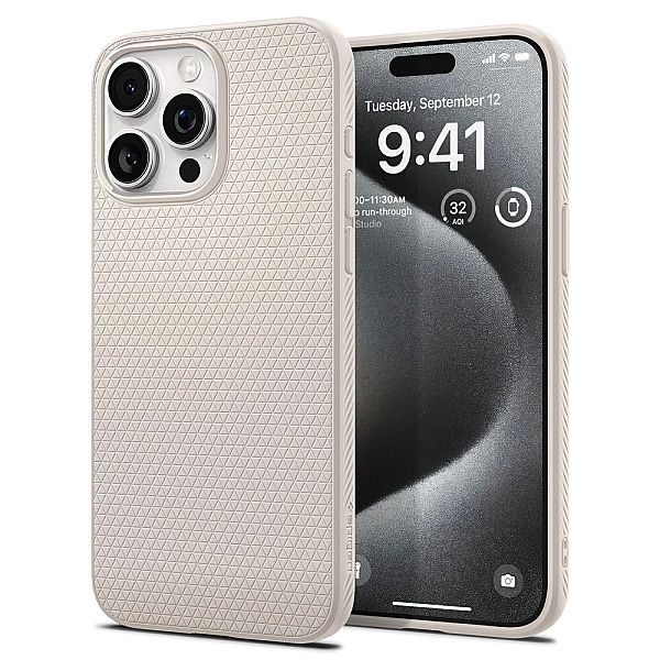 Spigen Liquid Air Iphone 15 Pro Natural Titanium