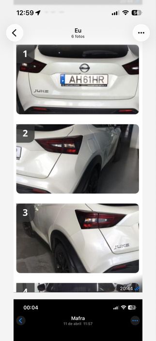 Vendo: Nissan/JukeEnigma gasolina cx.automatica de 2021 com 129.000kms