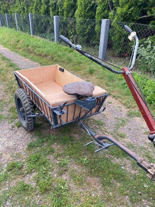 Traktorek dzik Rj-1 Mesko z przyczepka plugiem glebogryzarka