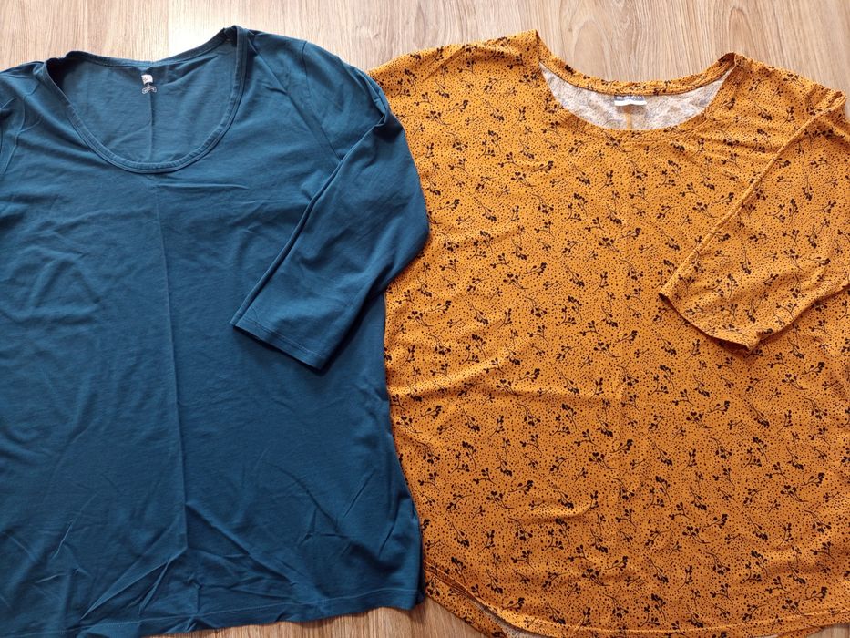 Zestaw 2x bluzka damska rękaw 3/4 r. XL